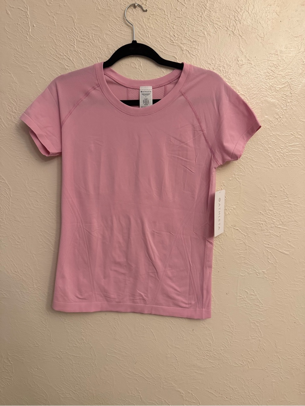 Athleta Light Pink Short Sleeve Crew Tee - Picture 1 of 8